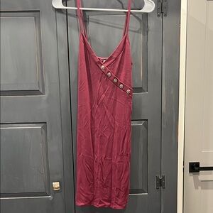 Elegant Burgundy Slip Dress